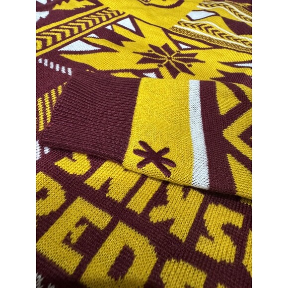 NFL Football Washington Redskins Ugly Patch Sweater by KLEW Small NWT - Picture 3 of 5